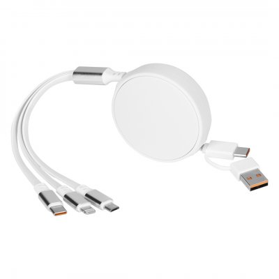 ONES 6IN1, usb kabl za punjenje 6 u 1, beli