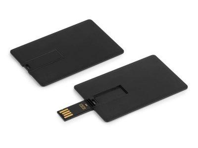 CREDIT CARD, usb flash memorija, crni, 8GB