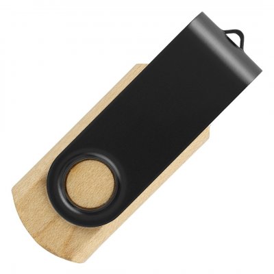 SMART WOOD, usb flash memorija, crna, 8GB