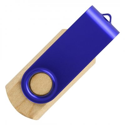 SMART WOOD, usb flash memorija, plava, 8GB