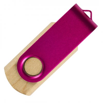 SMART WOOD, usb flash memorija, pink, 64GB