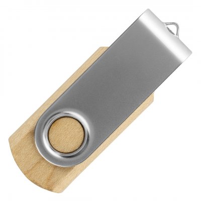 SMART WOOD, usb flash memorija, srebrna, 8GB