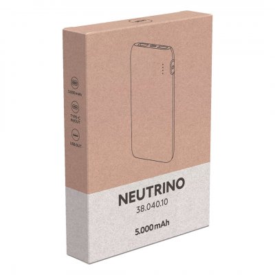 NEUTRINO, pomoćna baterija, 5.000 mah, crna