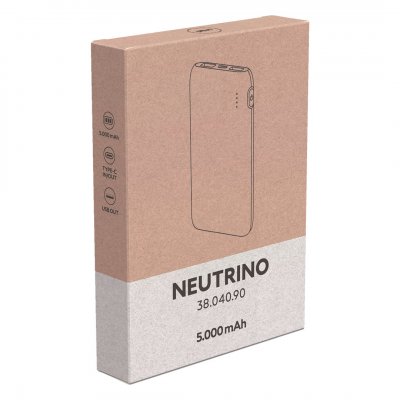 NEUTRINO, pomoćna baterija, 5.000 mah, bela