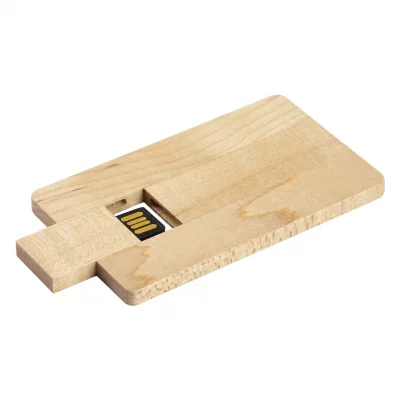 USB flash memorija CREDIT CARD WOOD