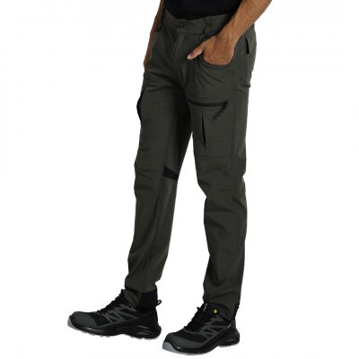 PANTHER PANTS S, servisne radne pantalone sa elastinom, maslinasta