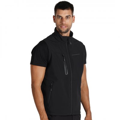 PANTHER VEST, softshell prsluk, crni