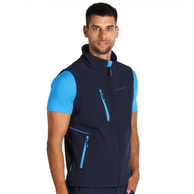 PANTHER VEST, softshell prsluk, plavi