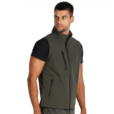 PANTHER VEST, softshell prsluk, maslinasti