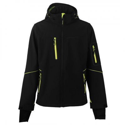 PANTHER JACKET, softshell jakna sa kapuljačom, neon žuta